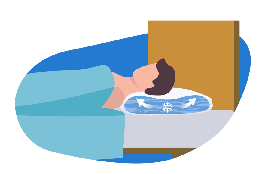 oreiller rafraichissant gel